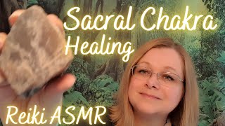 Sacral Chakra Healing. Removing toxic energy. ASMR Reiki crystal healing (no talking)