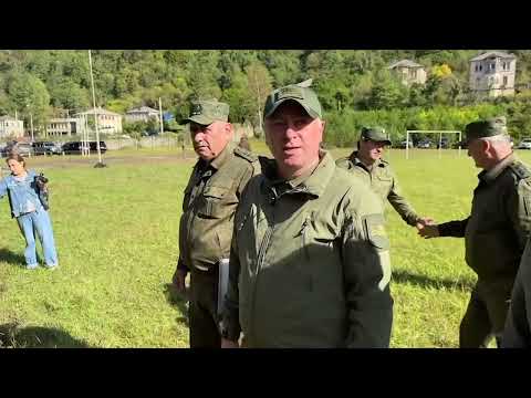 Badra Gunba visited Abkhaz militants involved in operational-tactical exercises