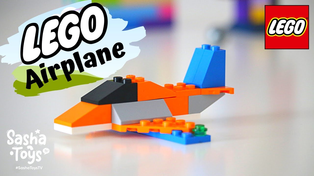 How to Build a Simple LEGO Airplane in 2 minutes - Kids DIY