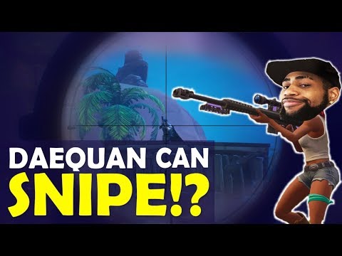 DAEQUAN SNIPING IS INSANE | CAN HE SNIPE?| BOP BOP  | HIGH KILL FUNNY GAME- (Fortnite Battle Royale)