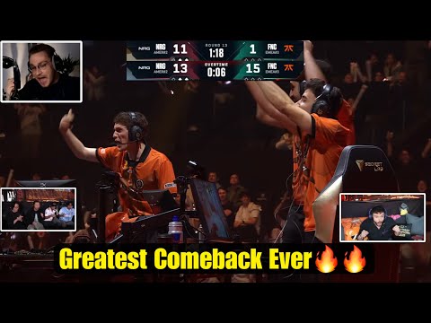 The GREATEST Comeback in Valorant History! FNC vs NRG | 11-1 to 13-15 INSANE Match