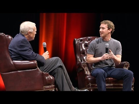Mark Zuckerberg in conversation with Stanford President John Hennessy