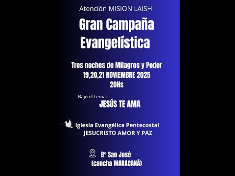 Culto de Aniversario Anexo Mision Laishi