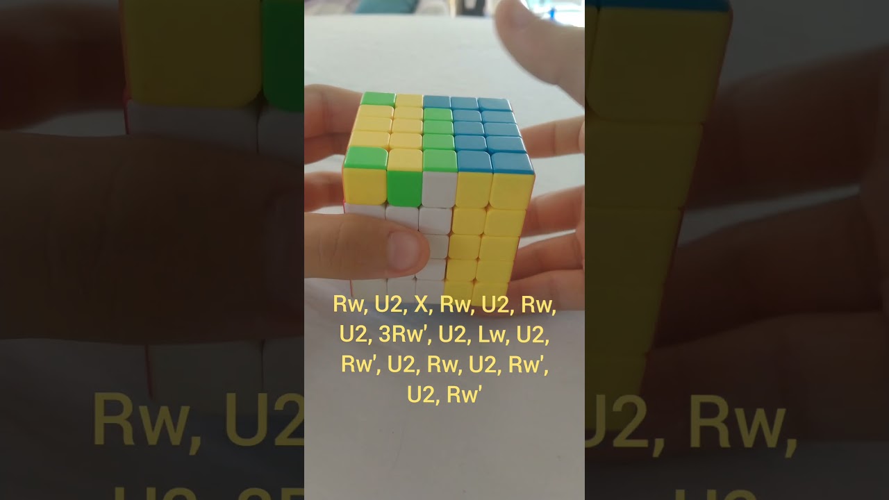 5x5 Edge Parity Tutorial (With Written Algorithm) #rubikscube #5x5 #parity #tutorial