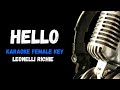 Hello Karaoke Version Female Key By Lionel Ritchie