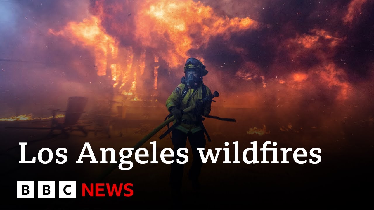 LA fires: Death toll from wildfires rises to 10, officials say | BBC News
