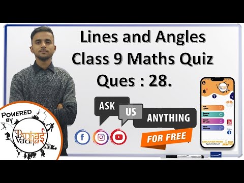Q.28 If one angle of a linear pair is 3 times the other, find both angles. I Class 9th Maths I Lines and Angles