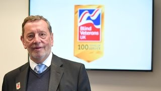 David Blunkett wishes Blind Veterans UK a happy 100th birthday