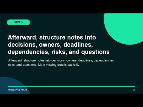 Turn One Meeting Into A Complete Workflow