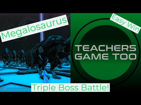 Megalosaurus Triple Boss Battle! Solo Tutorial!