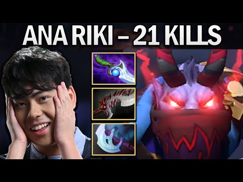 OG.ANA RIKI WITH EPIC 21 KILLS - DOTA 2 7.25 GAMEPLAY