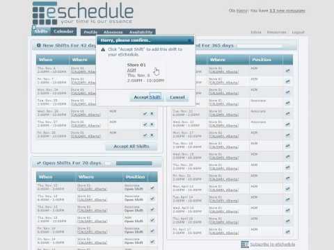 eSchedule video/presentation/materials
