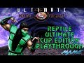 Ultimate Mortal Kombat 3 Reptile Ultimate Cup Edition Playthrough MAME 1080p 60fps