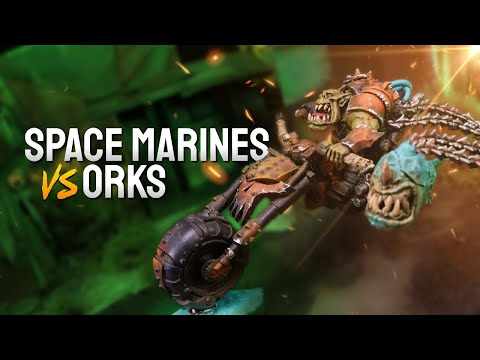 Orks vs Space Marines - A LIVE Warhammer 40k Battle Report