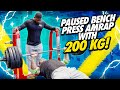PAUSED BENCH AMRAP WITH 200kg/440lbs