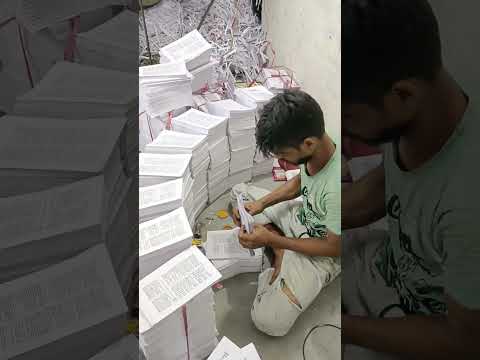 Book Binding Work 📚📖 sapata #misal #trending #bookbinding #video #shorts