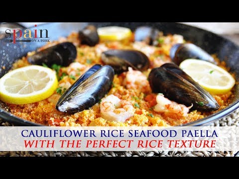 Cauliflower Rice Seafood Paella Recipe - Low Carb & Grain Free