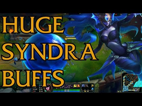 SYNDRA Q+E BUFFS | PBE GAMEPLAY