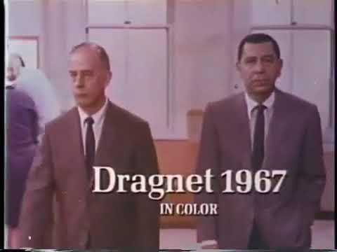 Dragnet 1967 - Extremely rare NBC Promo for First Season Jack Webb Harry Morgan