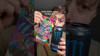 Which Will Hit? Blue Electric Monster vs. NEW Pokemon Chaos Rising #pokemon #energydrink #battle