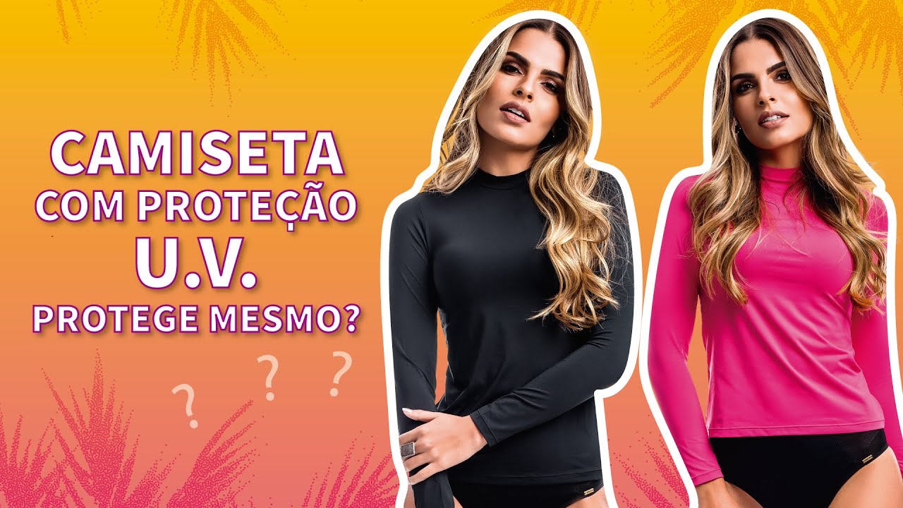 CAMISETA COM PROTEÇÃO U.V. PROTEGE MESMO