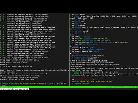 AMD SEV-SNP PoC with SVSM, KBS proxy, and Linux's efi_secrets