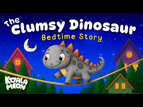 The Clumsy Dinosaur 🦖💜 Relaxing Bedtime Story For Kids 💤