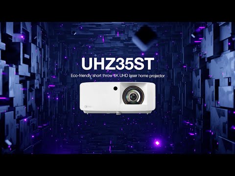 Optoma UHZ35ST eco-friendly compact high brightness 4K UHD laser projector