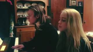 Video thumbnail of "Billie Eilish + Finneas O'Connell - Thinkin' Bout You [COVER]"