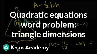 Applications Problem Factoring Quadratics