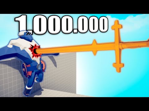 1.000.000 DAMAGE KING SWORD vs UNITS - TABS | Totally Accurate Battle Simulator 2025