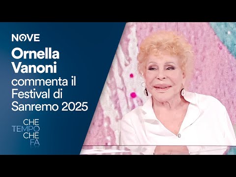 Ornella Vanoni commenta il Festival di Sanremo 2025 | Che tempo che fa