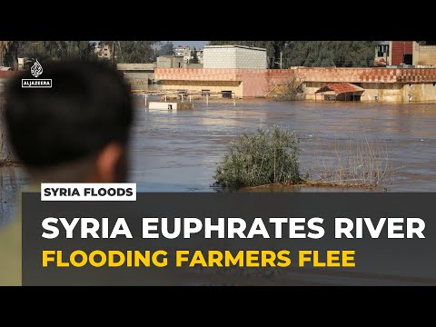 Floods in Syria: Euphrates River bursts banks, forcing farmers to flee