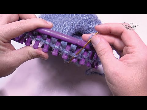 BEGINNER Loom Knitting Finish A Hat
