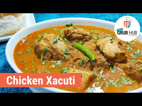 Goan Chicken Xacuti Recipe | Goan Chicken Curry | Chicken Sagoti Recipe | Xacuti Masala Paste Recipe