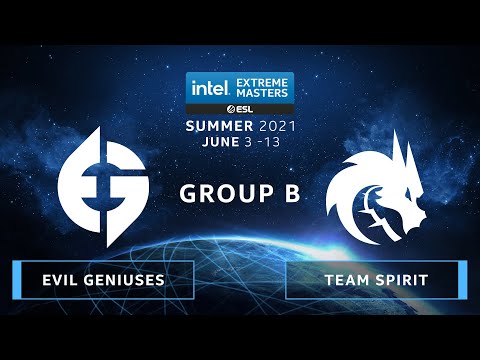 CS:GO - Evil Geniuses vs. Team Spirit [Overpass] Map 1 - IEM Summer 2021 - Group B