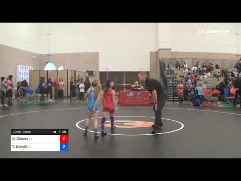 55 Lbs Consolation Hanna Givens Team Texas Vs Timmery Condit Team Colorado