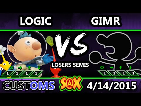 S@X Customs - VGBC | GimR (G&W) Vs. VGBC | Logic (Oli) SSB4 Losers Semis - Smash Wii U - Smash 4