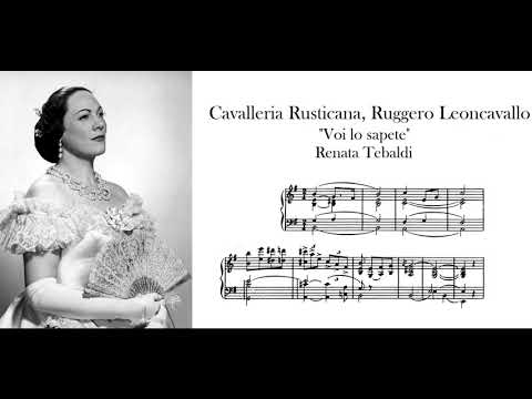 "Voi lo sapete" Cavalleria Rusticana, P. Mascagni - Renata Tebaldi (So beautiful!)