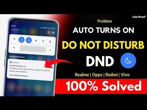 Do Not Disturb Automatically Turns On Android | Dnd Mode Automatically On | Turn Off Do Not Disturb