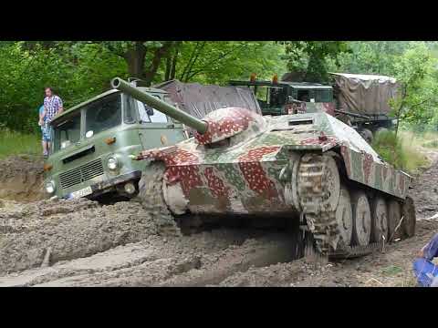 Jagdpanzer 38 "Hetzer" Sd.Kfz 138/2 German Tank WWII in the mud
