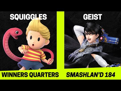 SmashLAN'd 184 Winners Quarters - Squiggles (Lucas) vs Geist (Bayonetta) - SSBU Tournament