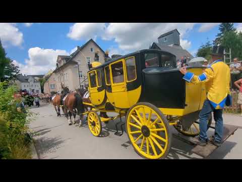 🎉 Festumzug in Thalheim Erzgebirge – 100 Jahre Stadtrecht! 🎉