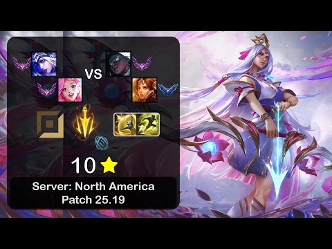 Ashe ADC + Seraphine vs Senna + Leona - NA Master - Patch 25.19
