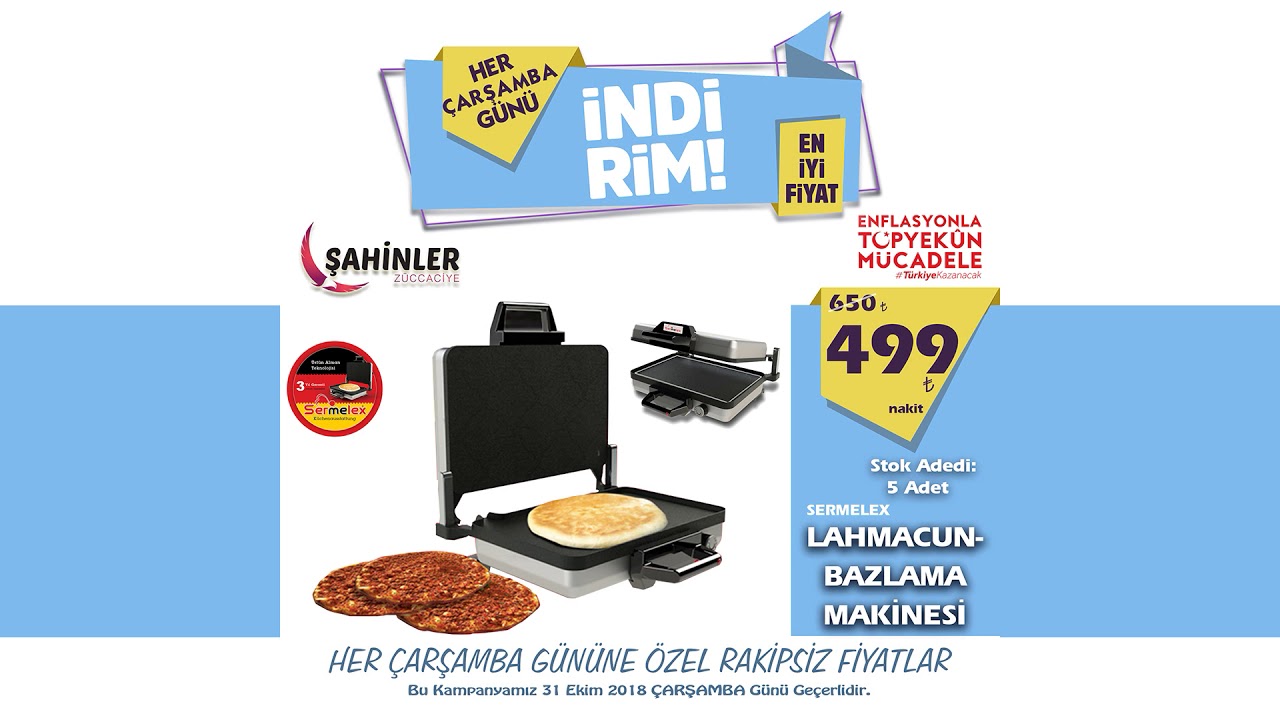 ŞAHİNLER ZÜCCACİYE 31 EKİM 2018 KAMPANYAMIZ