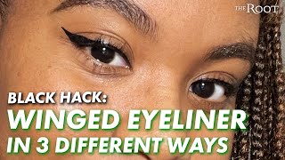 Winged Eyeliner: 3 Easy Ways To Achieve The Iconic Look | Black Hack