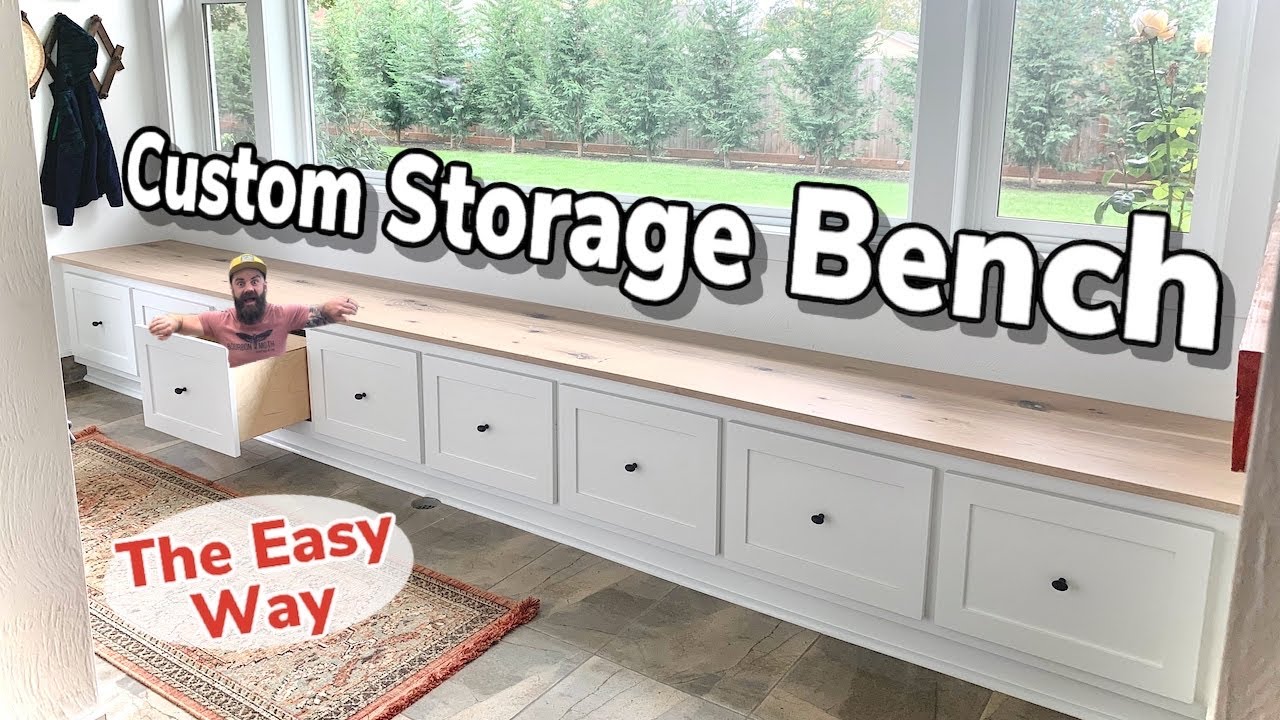 Watch video Shoe Storage Bench // Built In Bench Now Shoe Storage Bench // Built In Bench