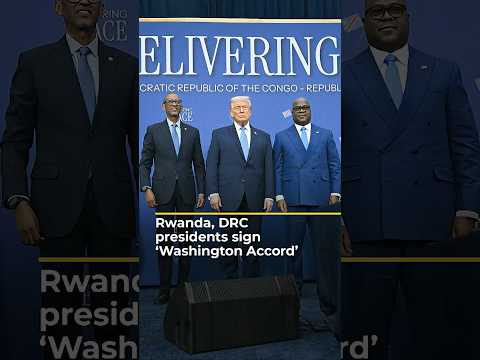Rwanda, DRC presidents sign ‘Washington Accord’ peace deal | AJ #shorts