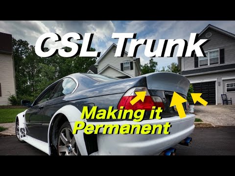 BMW GTR E46 CSL Spoiler Install