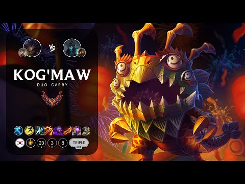 Kog'Maw ADC vs Kalista - KR Grandmaster Patch 14.5